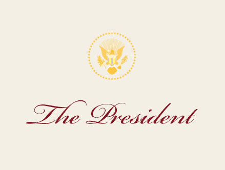 The President Place Card